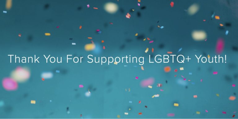 Read more about the article Thank you for supporting LGBTQ+ youth!