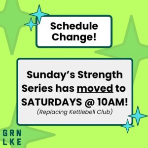 Strength Series Moves to Saturdays at GLSC