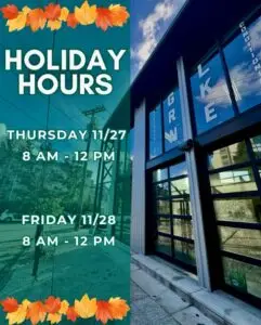 GLSC Holiday Hours This Thursday and Friday