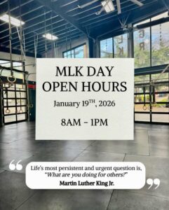 GLSC MLK Day Hours 8 AM to 1 PM